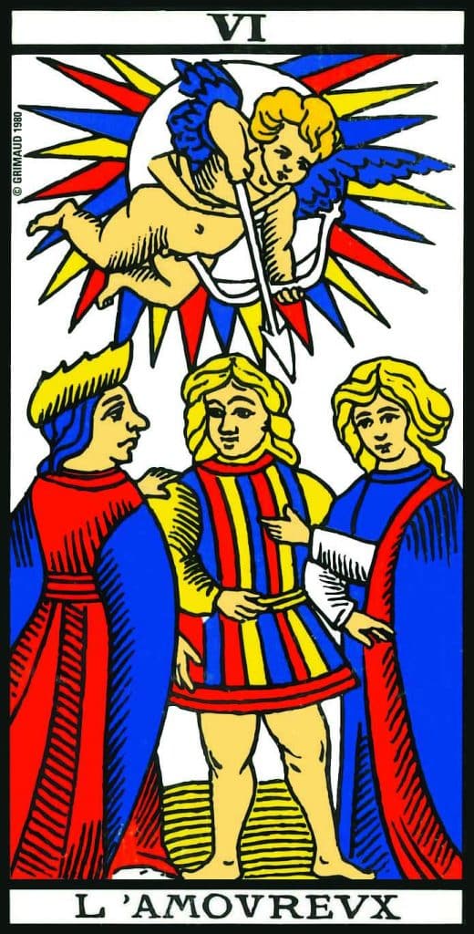 Virginie Landelle : arcane l'Amoureux - Tarot de Marseille