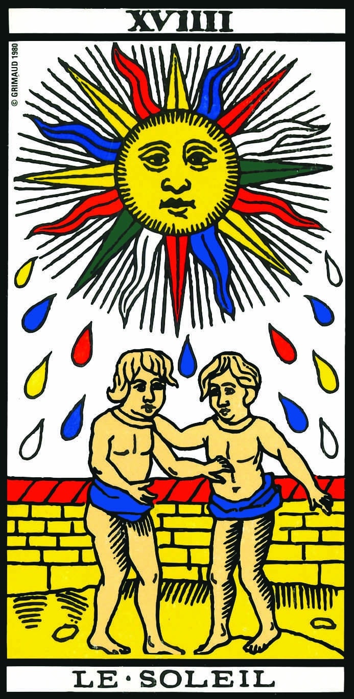 Virginie Landelle : arcane le Soleil - Tarot de Marseille