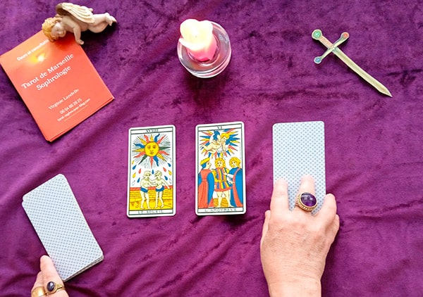 Virginie Landelle : tirages avec le Tarot de Marseille