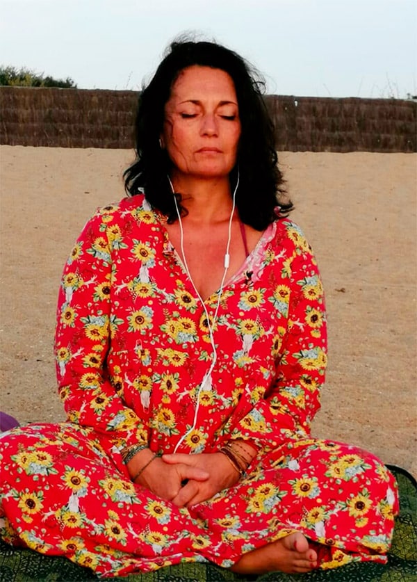 Virginie Landelle : méditation sur la plage